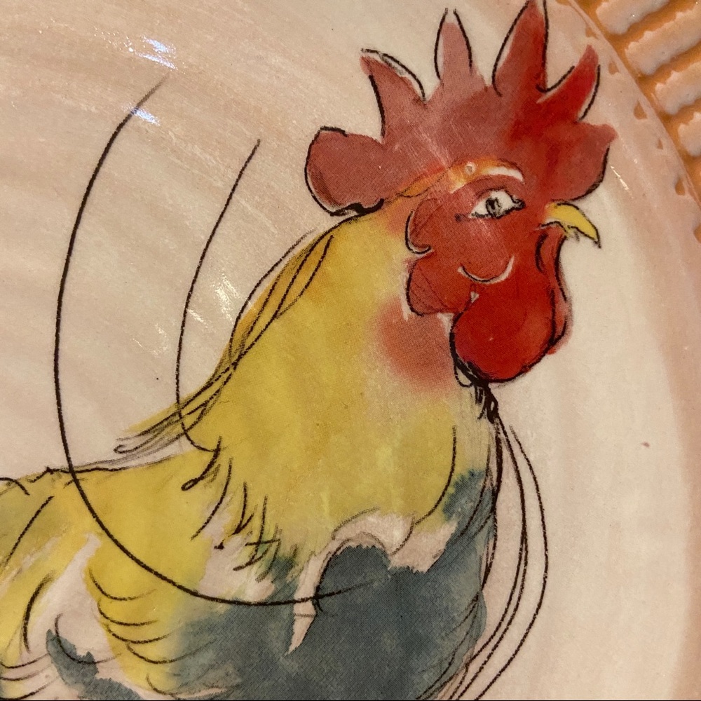 Pottery Barn Roster Plate - Picture 2 of 5